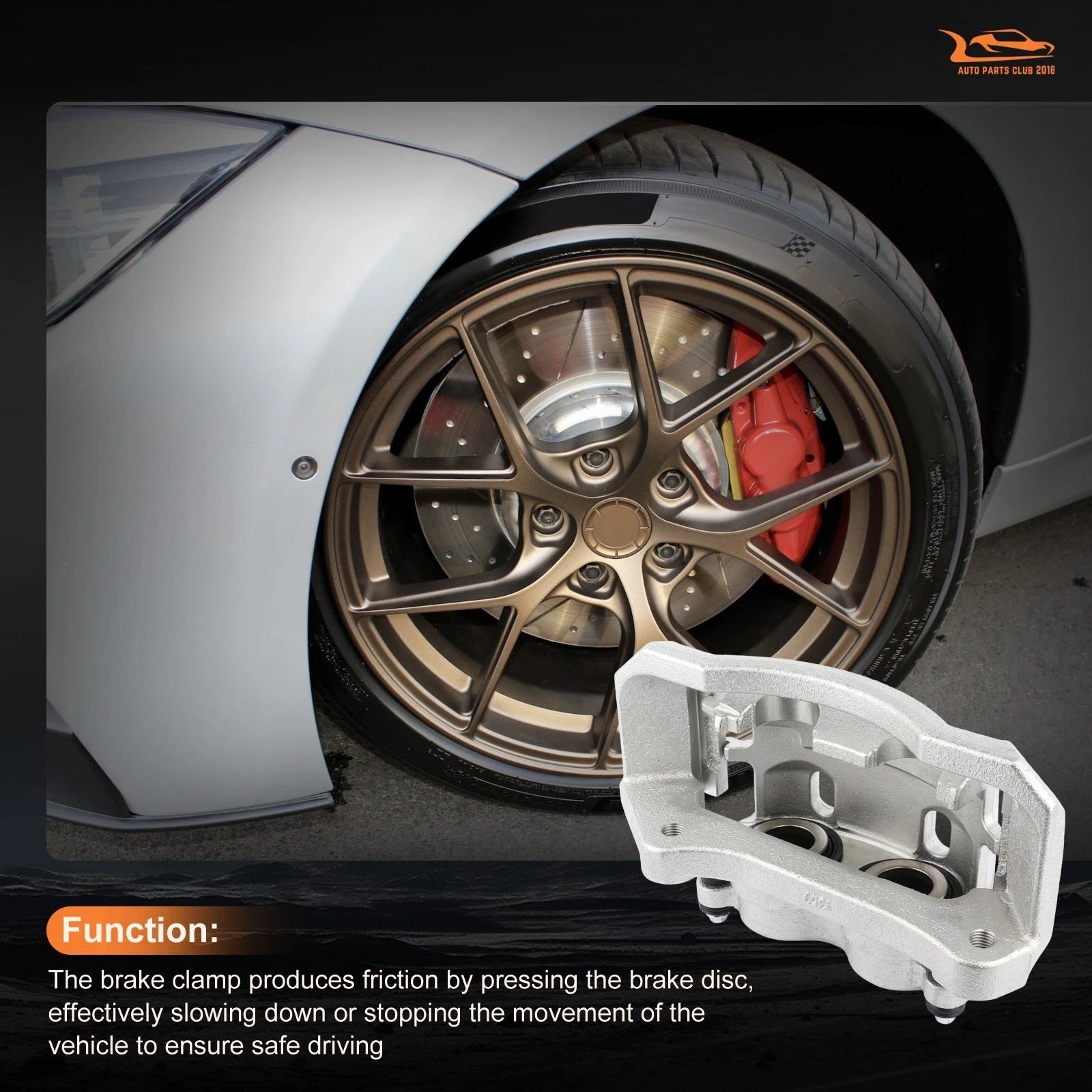 Brake Caliper with Bracket for Dodge Ram 2500 3500 (2003-2008)