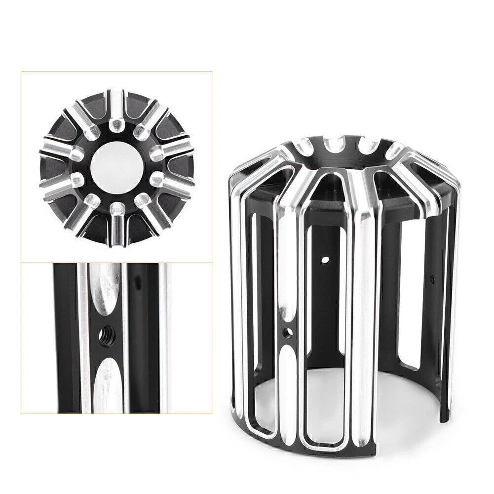 Black Aluminum Oil Filter Cover Cap Trim for Harley Twin Cam Dyna (2000–2017)