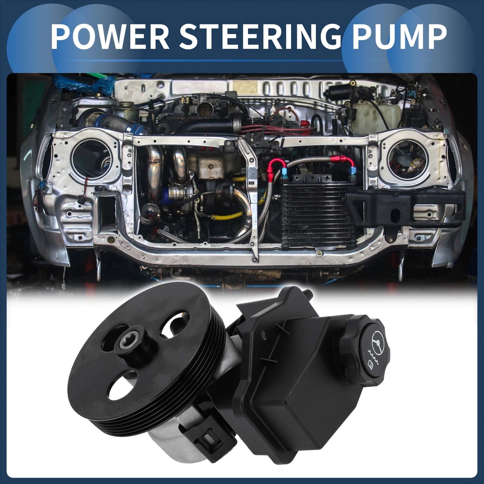 Power Steering Pump with Pulley for Chevrolet Impala (2006–2010) No. 88964571