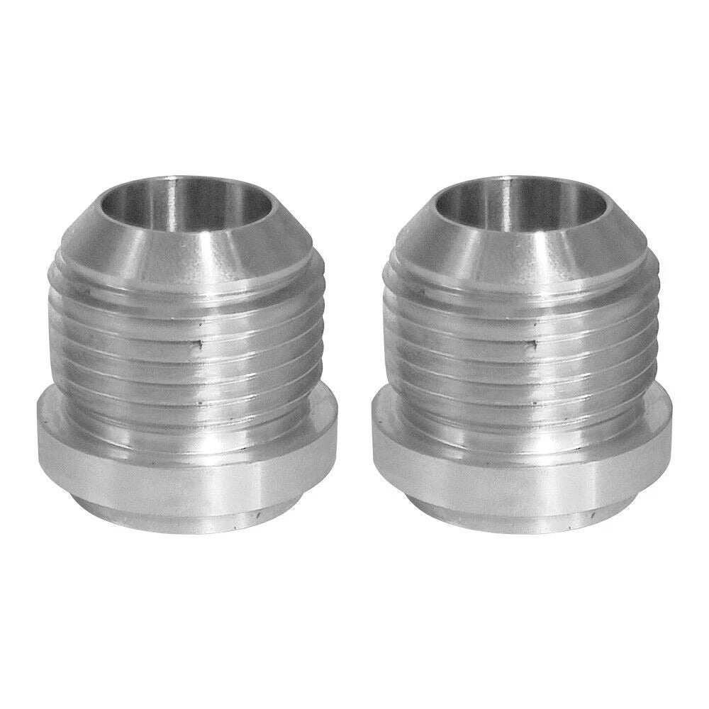 2X -12AN Male Aluminium Weld On JIC Bungs Fitting JXSS032-12-A