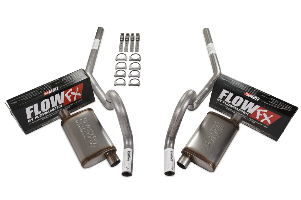 2.5" Dual Exhaust Kit for GM A Body (1964–1972) - Flowmaster Flow FX