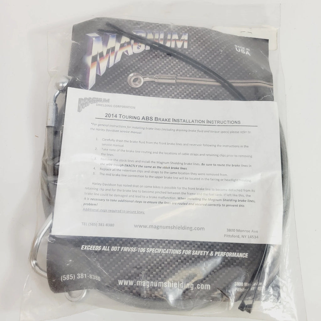 Magnum Stainless Upper Front Brakeline Kit for 10mm 1741-4990 SSC1401-70