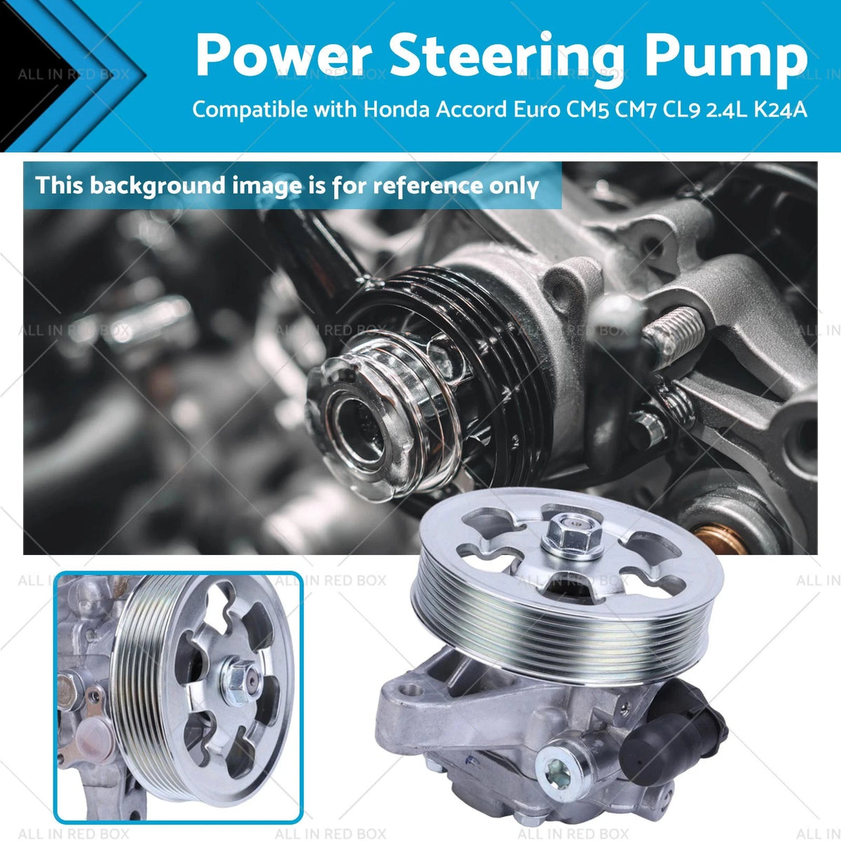 Power Steering Pump with Pulley for Honda Accord Euro CM5 CL9 (2003–2008)