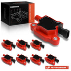 8x Red Ignition Coil for Chevrolet Silverado 1500 (2007–2013)