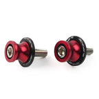 Red Swingarm Spools Slider Screws 10MM for KAWASAKI ZX6R (1998-2011)