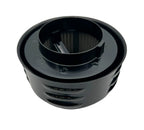 Air Cleaner Assembly Black Louvered 2 BBL for Hot Rod Carburetor (1960–1969)