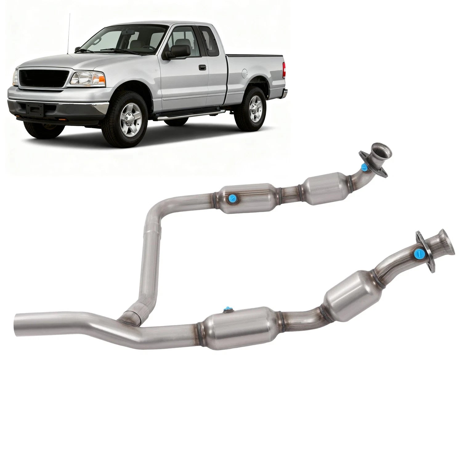 Set of 2 Catalytic Converters for Ford F-150 Expedition 4.6L V8 (2000–2004)
