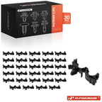 30 Pcs Loom Nylon Retainer Clips for Pontiac (8.73–12.7 mm)