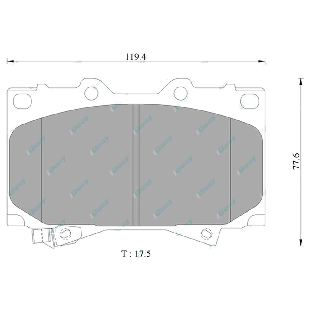 HD Front Disc Brake Pads Set for Toyota Landcruiser 76 78 79 Series 99~19