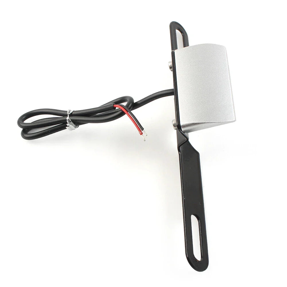 LED Brake Tail Light License Plate Mount Holder Bracket for Motorcycle Silver
