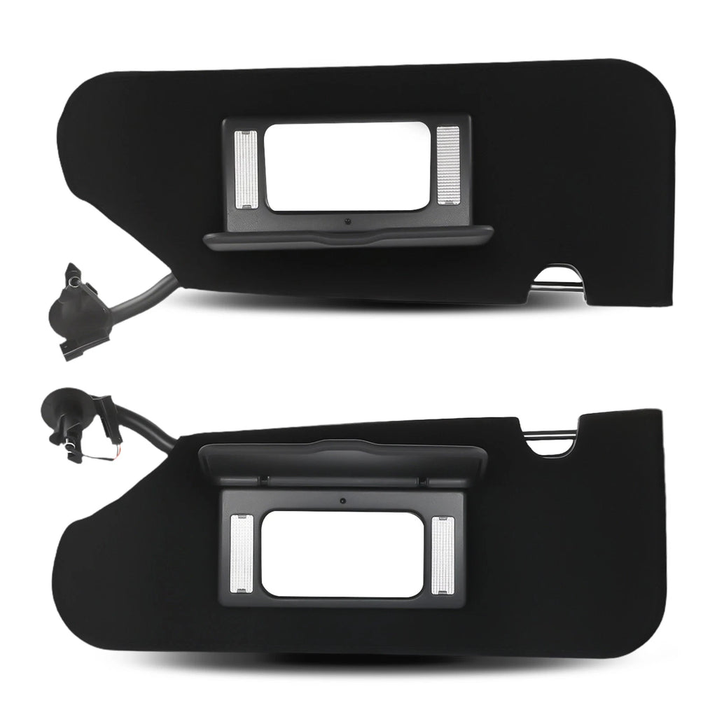 Set of 2 Front Sun Visors for Chevrolet C5 Corvette (2005–2013) 23142243 Black with Light