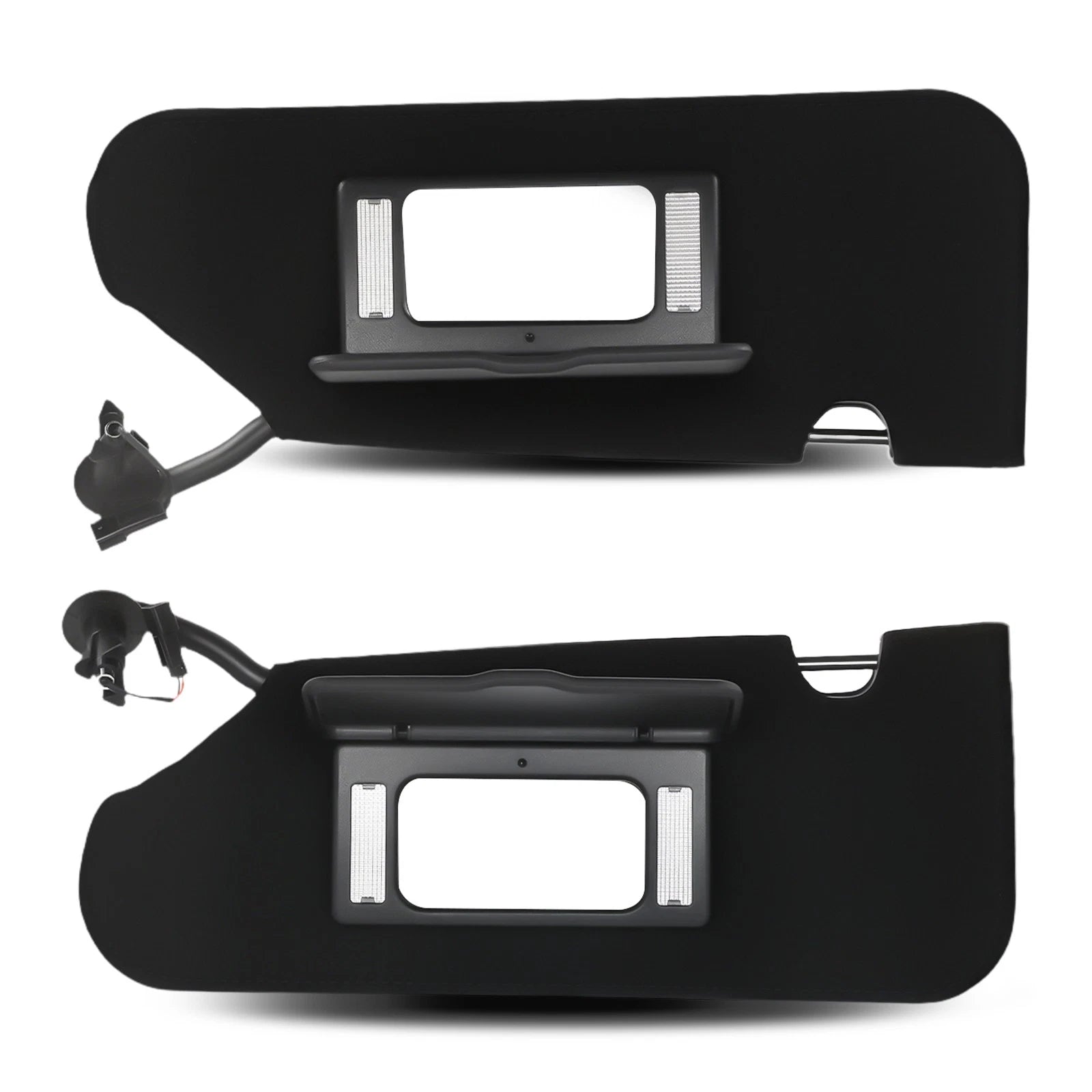 Set of 2 Front Sun Visors for Chevrolet C5 Corvette (2005–2013) 23142243 Black with Light