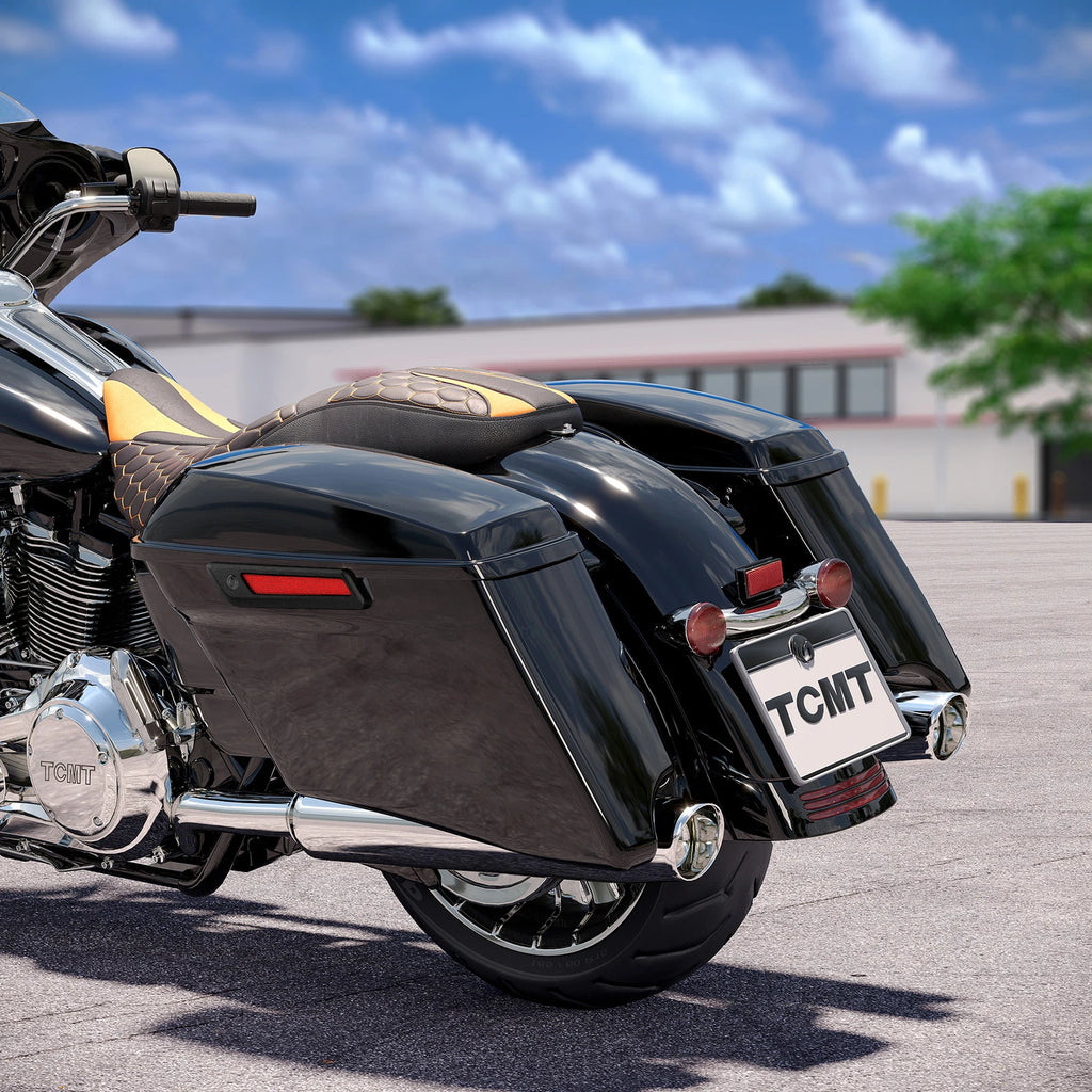 4" Stretched Hard Saddlebags for Harley Touring CVO Street Glide (2014–2024)
