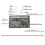 12V Wireless Solar Light Control Module for Universal Use (Adjustable Flash Rate)