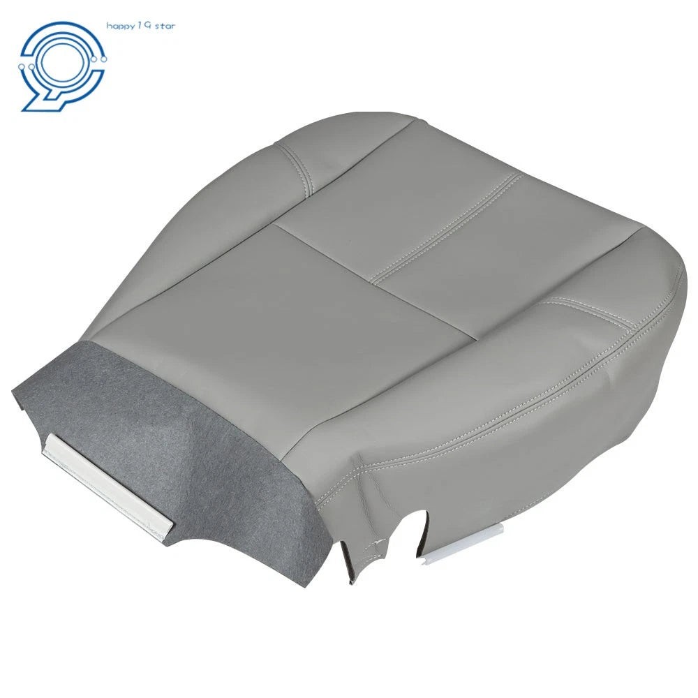 Set of 2 Gray Leatherette Seat Covers for Chevy Silverado 1500 (2007-2014)