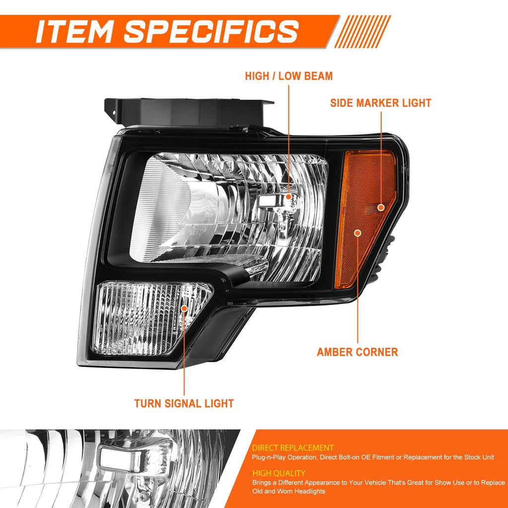 Set of 2 Smoked Headlights for Nissan Altima (2000–2001)