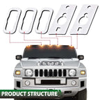 Set of 4 Cab Marker Roof Lights Gasket Seal for Hummer H2 (2003–2009)