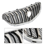 Front Upper Grille for Buick Enclave (2013-2017) Black Chrome