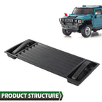 Front Hood Grille Vent Panel Cover for Hummer H2 (2003–2009) Black
