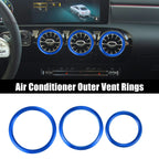 7 Pcs Air Conditioning Outer Vent Rings Covers for Mercedes Benz A-Class (2013–2020)
