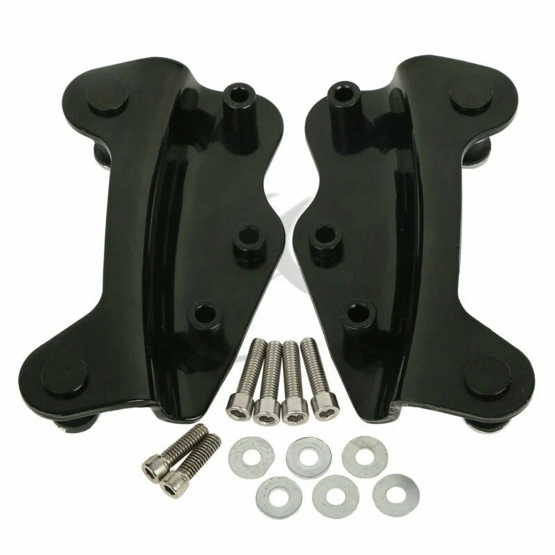 Sissy Bar Backrest Pad & Luggage Rack Dock Hardware for Harley Touring (2009–2013)