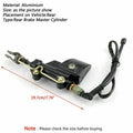 1x Black Rear Brake Master Cylinder for Apulia APR125-2 APR125-2F APR150-2 (Fits 2010–2020)