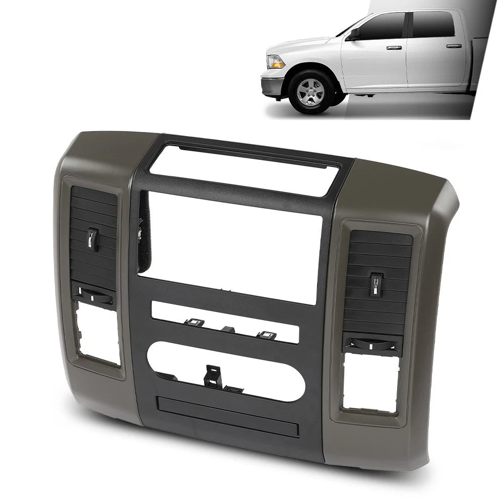 Dash Radio Bezel Climate Trim Panel Vent for Dodge Ram 1500 2500 (2009–2012)