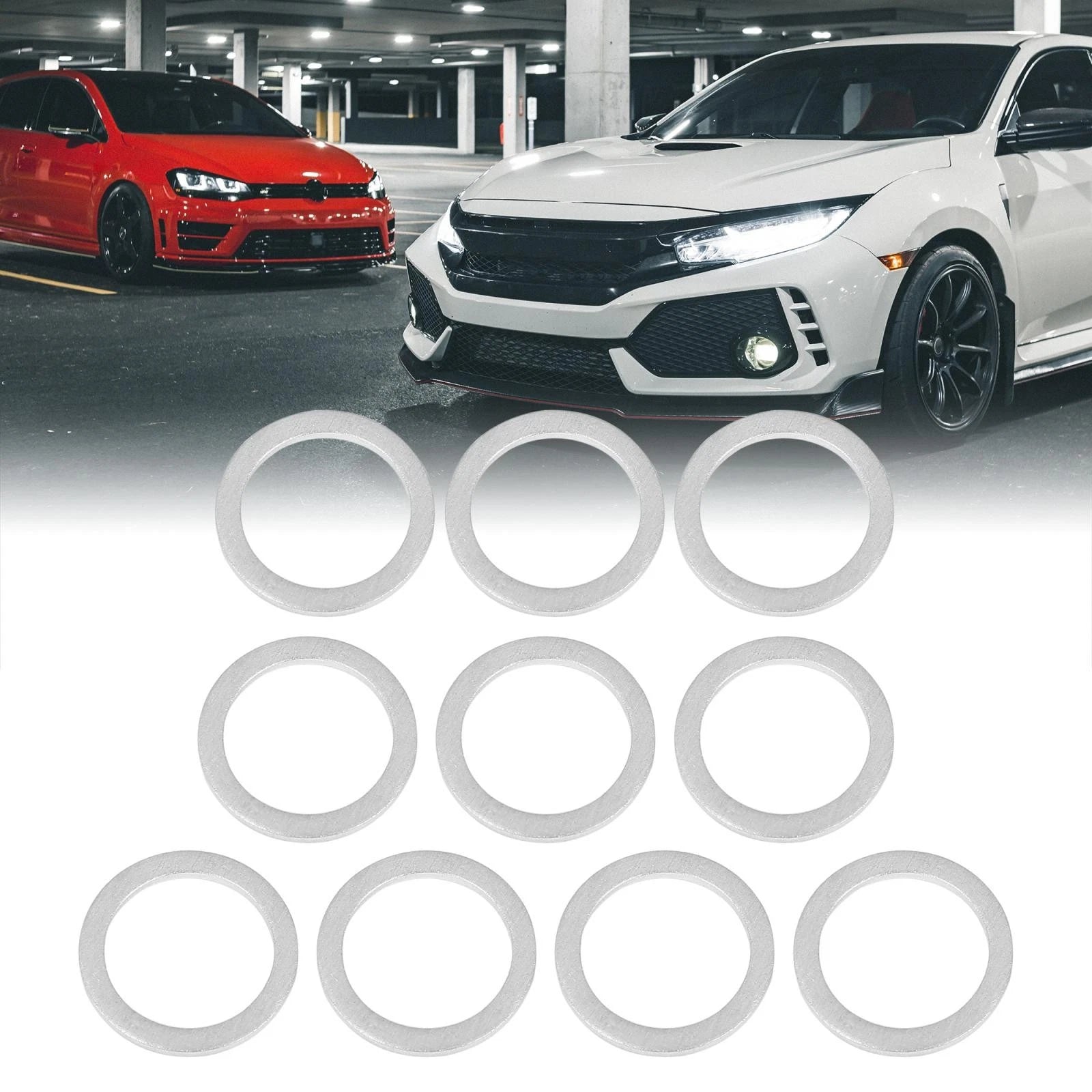 10pcs Oil Drain Plug Gaskets for Toyota (90430-18008)