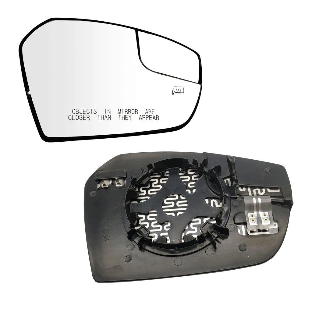 2X Rear View Heat Mirror Glass with Backplate GJ5Z17K707A for Ford Escape (2017–2018)