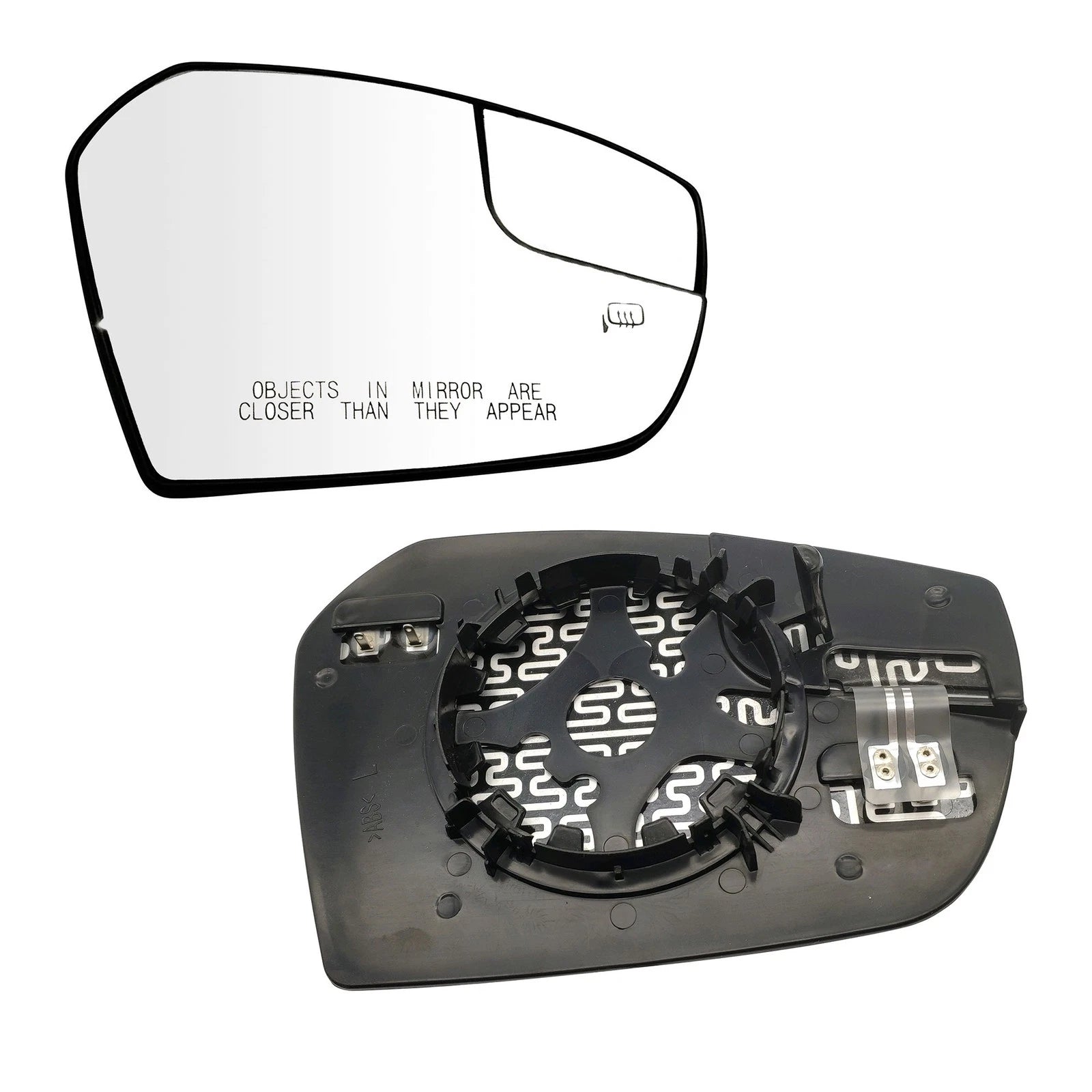 2X Rear View Heat Mirror Glass with Backplate GJ5Z17K707A for Ford Escape (2017–2018)