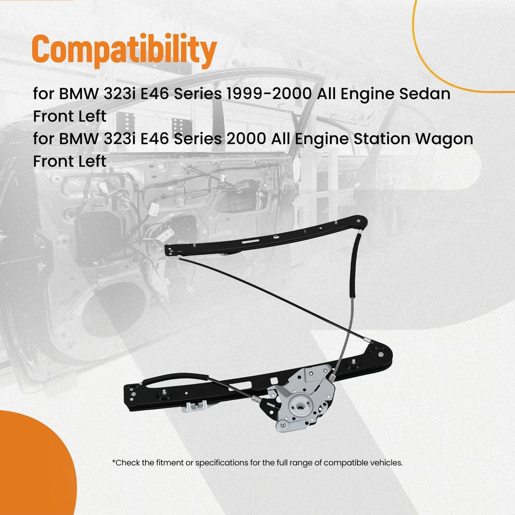 Window Regulator for BMW E46 325i 330i (2001-2005) Left Side