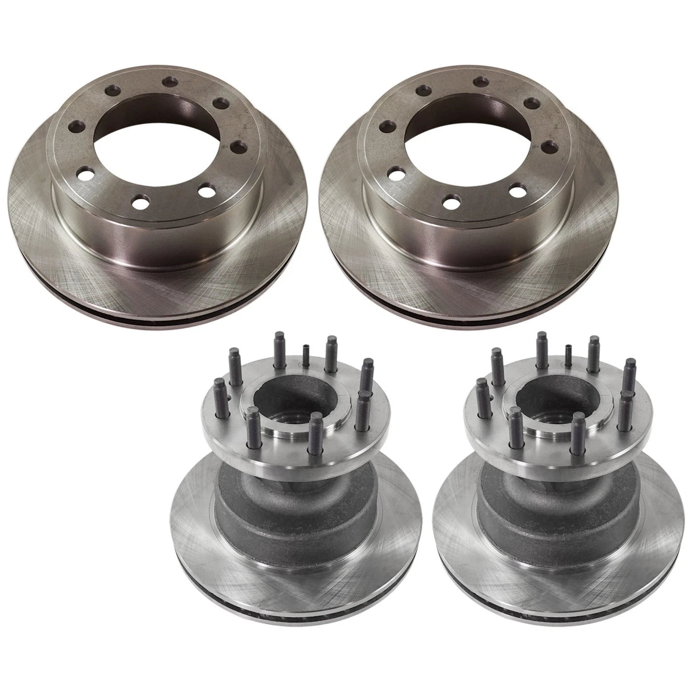 Front & Rear Brake Disc Rotors for Ford E-350 Super Duty (2004)