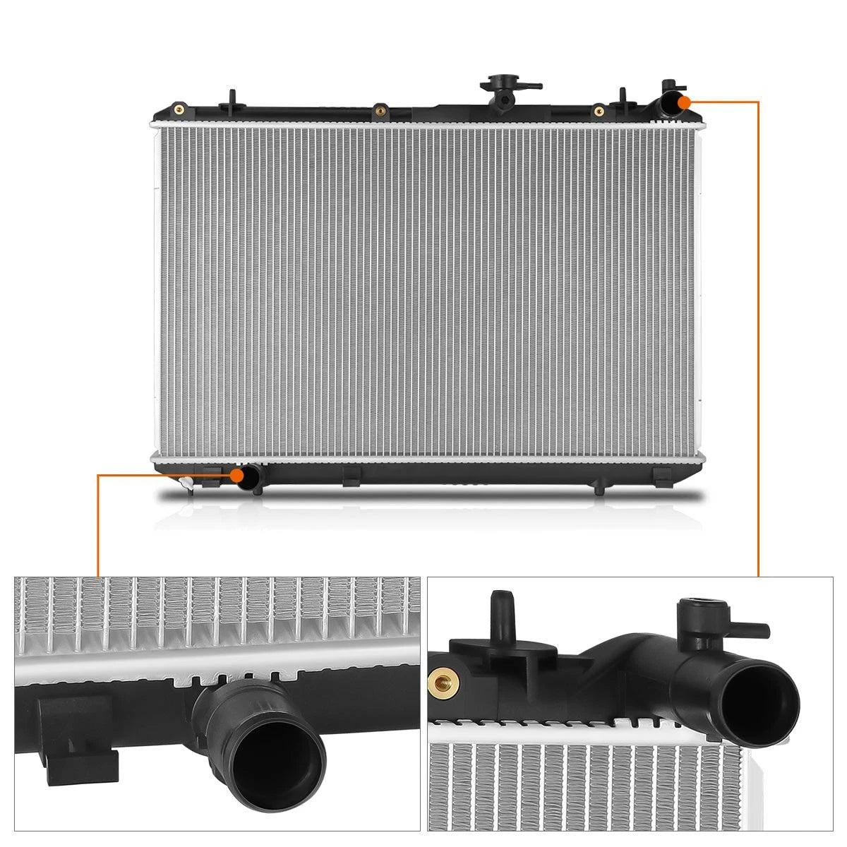 Aluminum Cooling Radiator DPI-13066 for Toyota Highlander Hybrid (2008–2010)