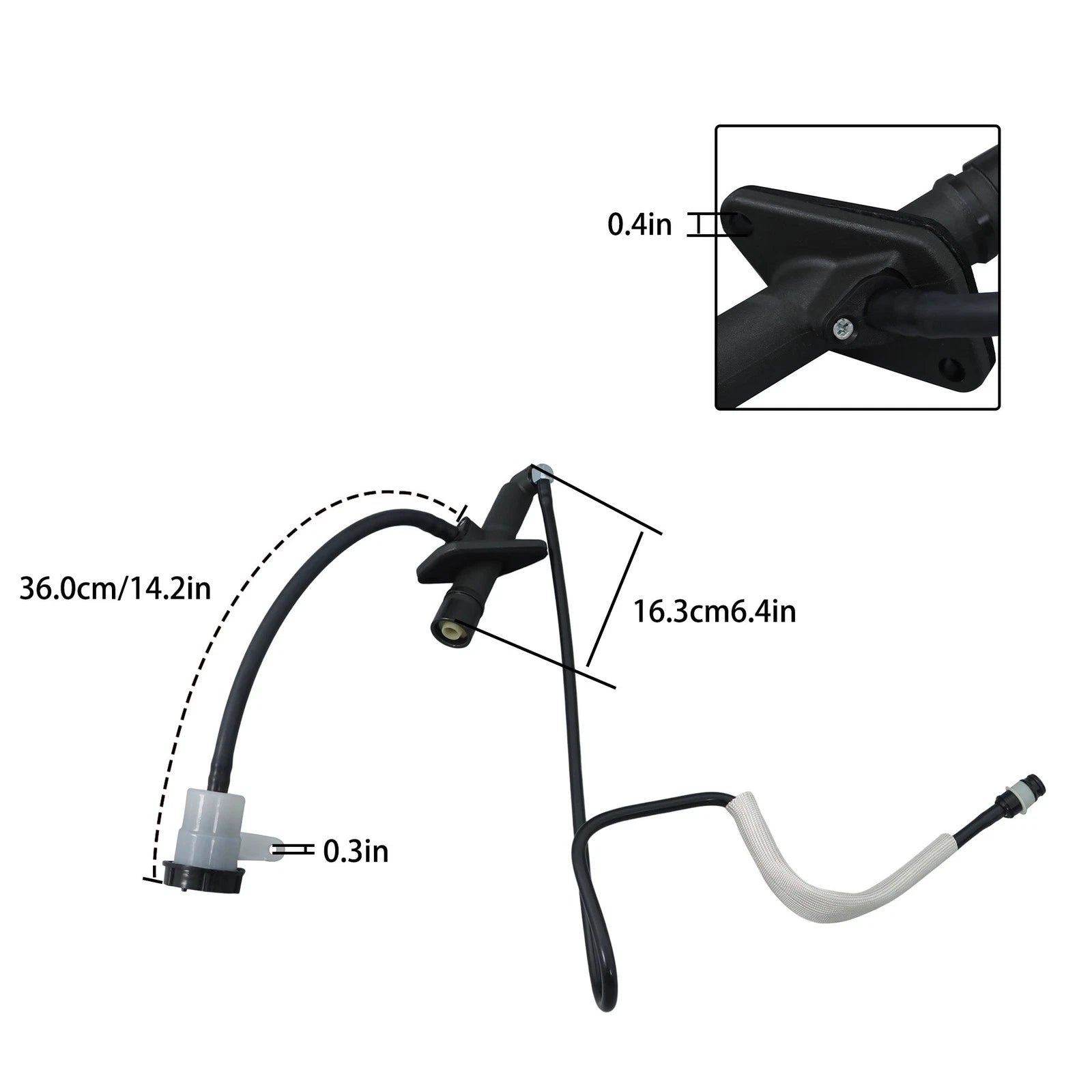 Clutch Master Cylinder & Line Assembly for Ford Ranger Bronco (1988–1991)