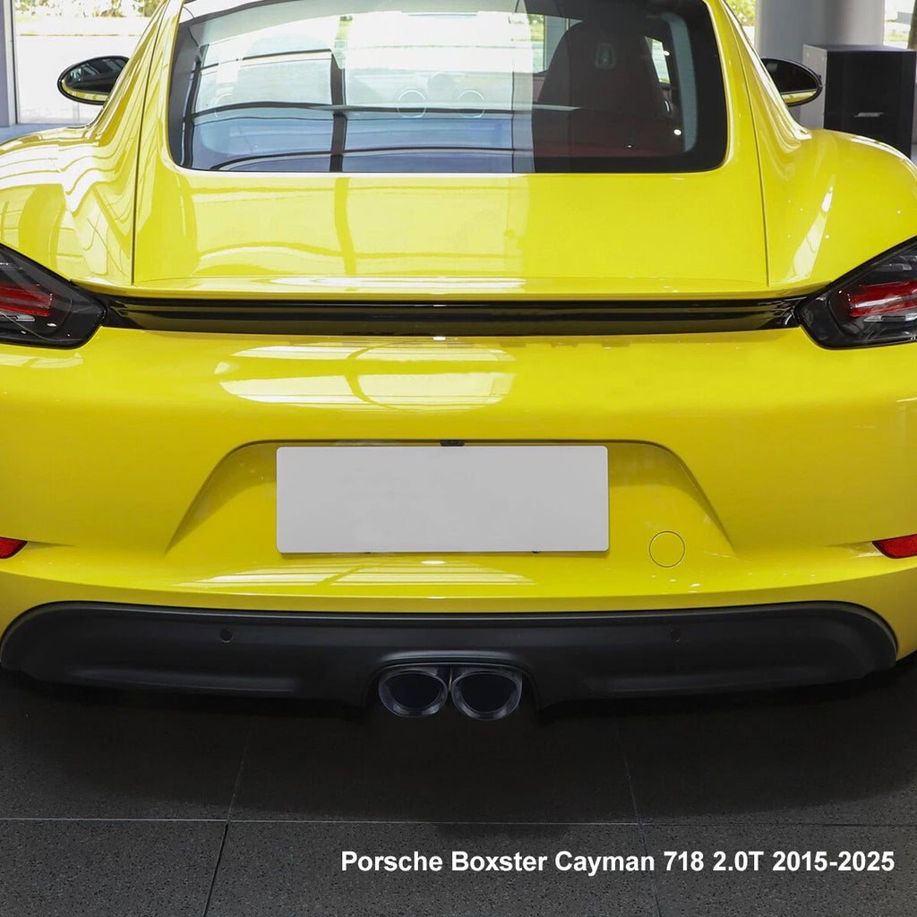 Stainless Steel Rear Muffler for Porsche Boxster Cayman 718 (2015–2025)