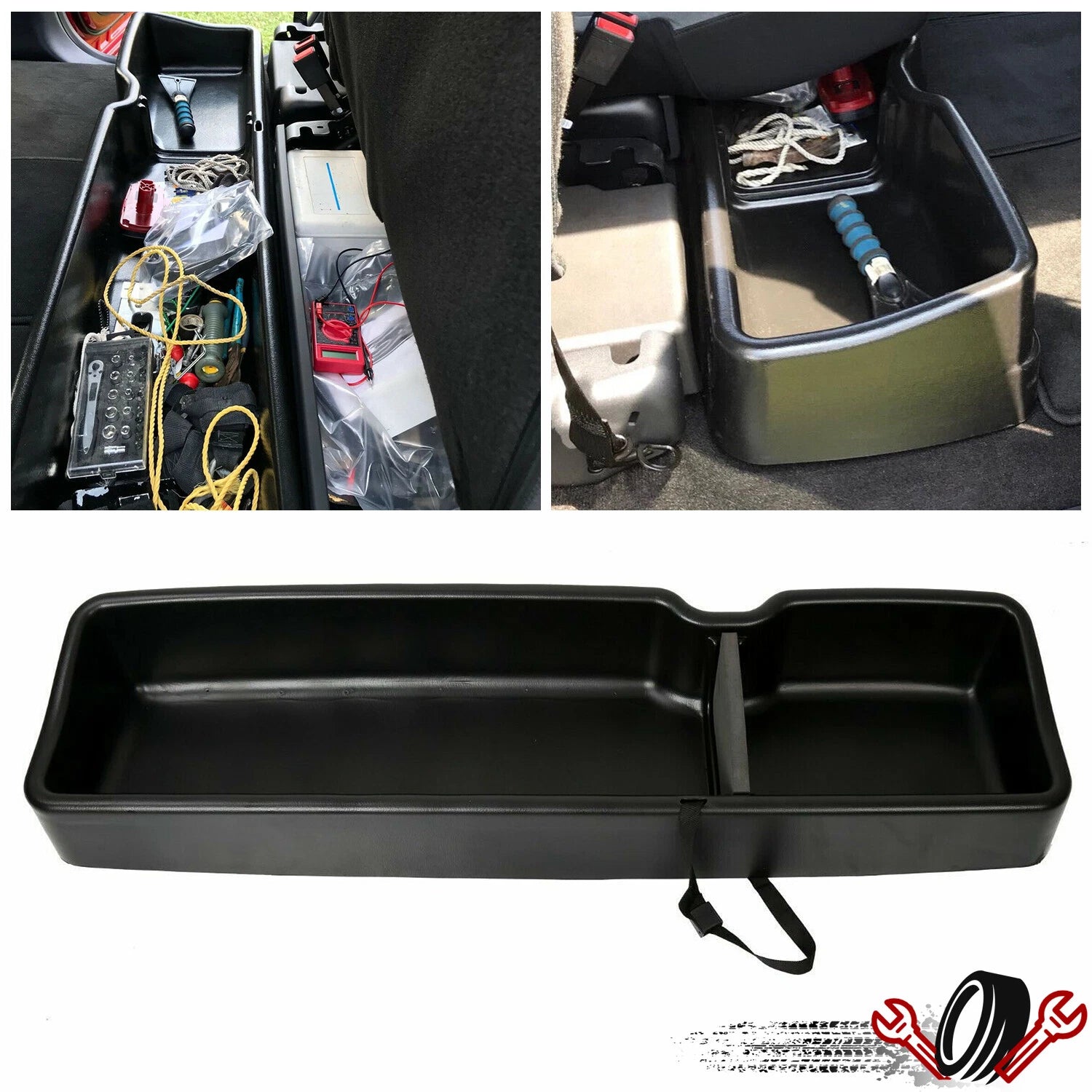 Under Seat Storage Box for Ford F150 (2015–2025) Super Crew Cab