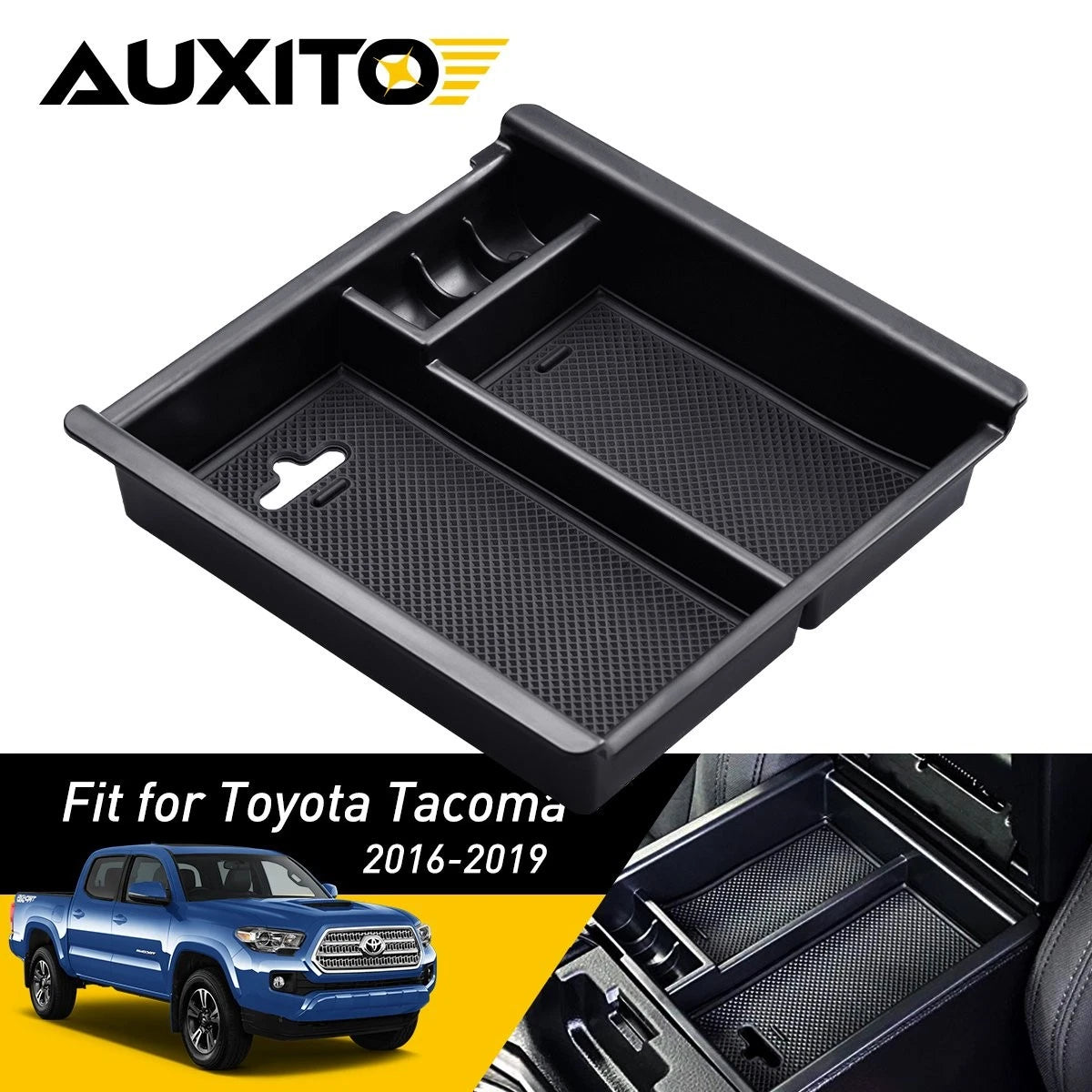 Console Center Organizer Holder for Toyota Tacoma (2016–2019) ABS