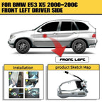 Front Left Exterior Door Handle for BMW X5 (2000-2006)