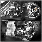 Pair of Black Housing Amber Corner Headlights for Toyota Corolla (2011–2013)