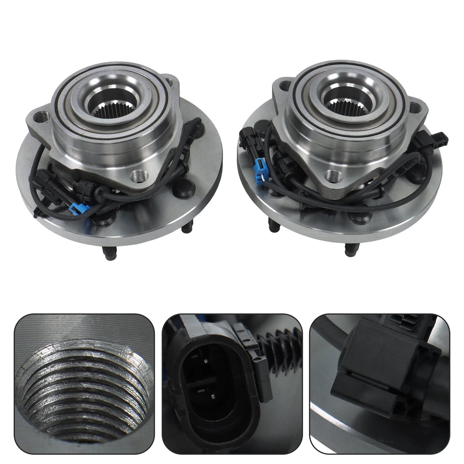 Set of 2 Front Wheel Bearing Hub Assembly for Hummer H3 (2006–2010)