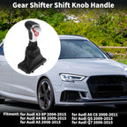 Gear Shift Knob Handle for Audi A3 8P (2004–2015) Plastic Faux Leather