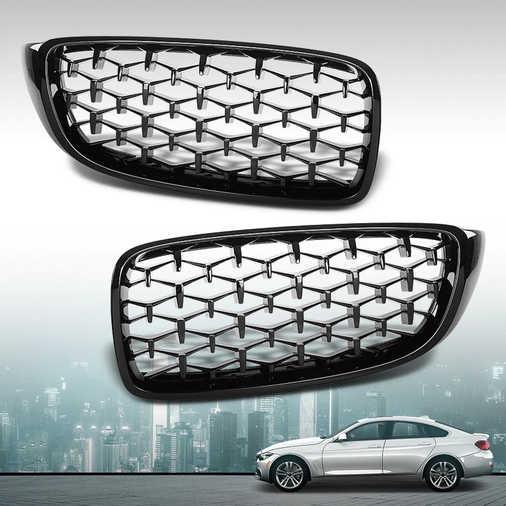 Front Bumper Upper Diamond Grille for BMW 4 Series (2014–2018)