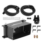 Transmission Engine Oil Cooler Universal 10AN Aluminum w/ Filter Adapter