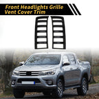 Set of 2 Front Headlights Grille Vent Cover Trim for Toyota Tundra (2022–2024)