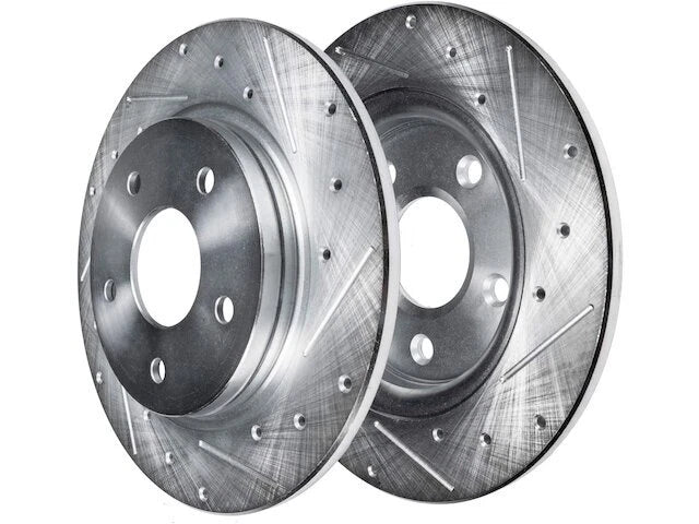 Set of 2 Rear Brake Rotors for Suzuki Kizashi (2010–2013) NP575QP