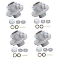 Set of 4 Galvanized Trailer Hub Kits for 2000lb Spindle (1")