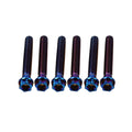 6X M10x55mm Titanium Torx Head Flange Bolts for Motorcycle Bike