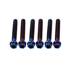 6X M10x55mm Titanium Torx Head Flange Bolts for Motorcycle Bike