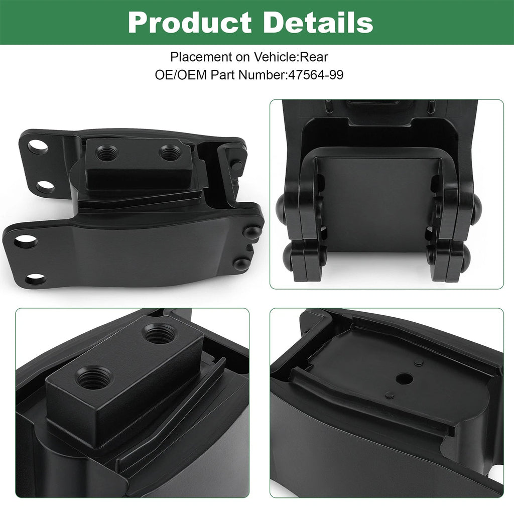 Black Rear Isolator Motor Mount 47564-99 for Harley-Davidson Dyna (1991–2017)