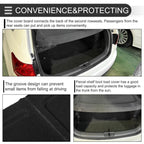 Parcel Shelf Boot Load Cover for Volkswagen Taos (2022–2024) Black